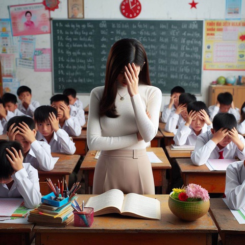 Vụ học sinh lớp 6 gần như không biết đọc: 'Tôi từng cảm hóa học sinh ngồi nhầm lớp'- Ảnh 1. Ảnh minh họa - Nguồn: AI thực hiện theo nội dung bài viết