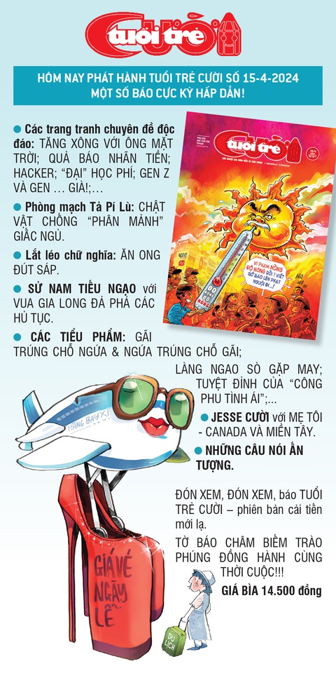 Tin tức sáng 15-4: Đề xuất cấp thẻ bảo hiểm y tế cho cựu quân nhân- Ảnh 8. Tin tức trên Tuổi Trẻ Cười ra ngày 15-4-2024