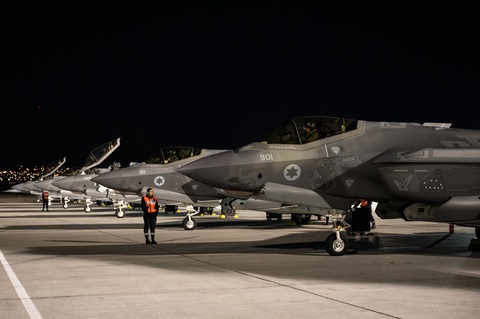 Các tiêm kích F-35 của Israel trong một hoạt động quân sự chung với Mỹ - Ảnh: Quân đội Mỹ Các tiêm kích F-35 của Israel trong một hoạt động quân sự chung với Mỹ - Ảnh: Quân đội Mỹ