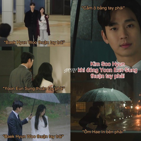 Tình tiết ngày càng gay cấn nhưng rating tập 11 của Queen of tears vẫn giảm?- Ảnh 5. Đặc biệt, cư dân mạng còn soi ra việc Hyun Woo thuận tay trái, trong khi Eun Sung thuận tay phải. Dù chỉ là một tiểu tiết rất nhỏ nhưng tiếp tục khiến khán giả thán phục sự tinh tế từ đạo diễn và cả Kim Soo Hyun.