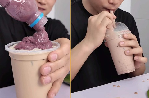 'Kiếp nạn thứ 82' của trà sữa: Bị ép kết hợp với... mắm tôm?!- Ảnh 2. Trà sữa mắm tôm khiến cư dân mạng bất mãn và