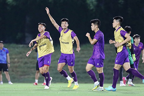 Cầu thủ U23 Việt Nam đã hiểu rõ triết lý từ HLV Hoàng Anh Tuấn- Ảnh 4. Tinh thần tập luyện của U23 Việt Nam đang rất tốt - Ảnh: VFF