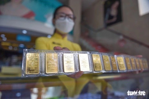 Ngân hàng Nhà nước chuẩn bị đấu thầu vàng miếng SJC- Ảnh 1. Ngân hàng Nhà nước chuẩn bị đấu thầu vàng miếng SJC - Ảnh: NGỌC PHƯỢNG