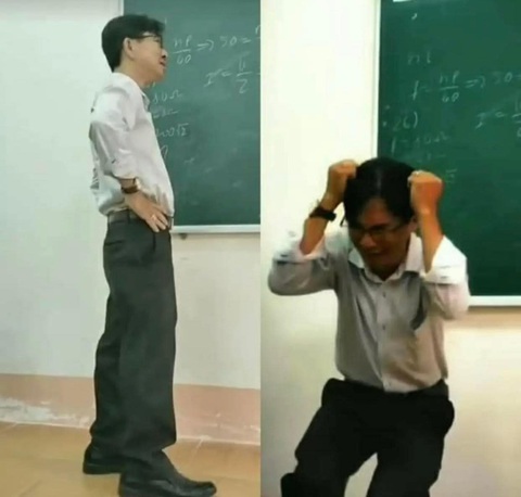Ảnh vui 16-4: Chú chó lo lắng bị 'đổ vỏ'- Ảnh 4. Thầy giáo cho cơ hội lên bảng gỡ gạc điểm, nào ngờ tôi tính tiền điện ra 2 tỉ đồng?!