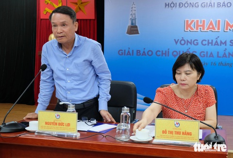 Giải báo chí quốc gia lần thứ 18 Ông Nguyễn Đức Lợi phát biểu tại khai mạc vòng chấm sơ khảo Giải báo chí quốc gia lần thứ 18 - Ảnh: ĐẬU DUNG