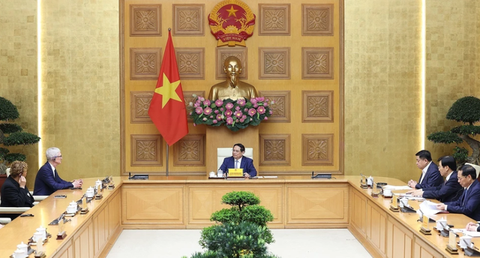 Quang cảnh buổi tiếp. (Ảnh: TTXVN) Quang cảnh buổi tiếp - Ảnh: TTXVN