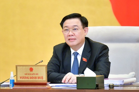 Chủ tịch Quốc hội: Cần kiểm soát rất chặt bán thuốc trực tuyến- Ảnh 1. Chủ tịch Quốc hội Vương Đình Huệ - Ảnh: GIA HÂN