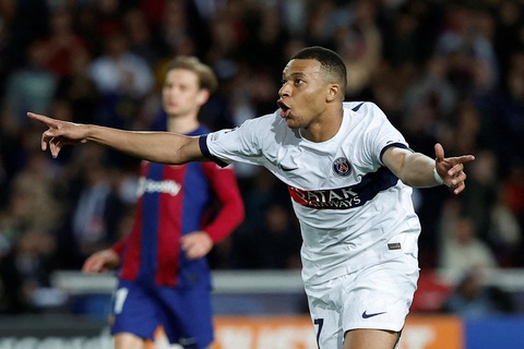 Đồng cảm với Xavi- Ảnh 2. PSG đã loại Barca khỏi Champions League 2023-2024 - Ảnh: REUTERS