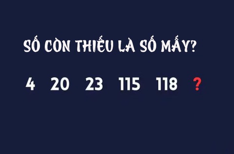 Câu đố IQ: Chỉ 1% người giải được trong 10 giây- Ảnh 1. Câu đố IQ: Chỉ 1% người giải được trong 10 giây- Ảnh 1.