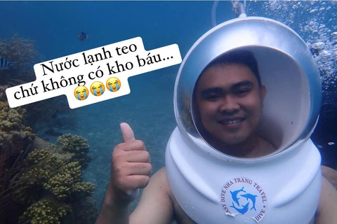 Kho báu nào ngoài khơi mà cộng đồng mạng rủ nhau lặn tìm?- Ảnh 6. Tài khoản Nguyễn Quang đăng tải bắt trend: