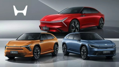 Honda ra series xe điện mới, SUV ngang CR-V và sedan ngang Civic- Ảnh 2. Bộ 3 xe khởi đầu Ye Series có 2 SUV đồng cỡ CR-V và một sedan đồng cỡ Civic - Ảnh: Honda