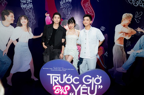 Khánh Vân gây chú ý với vai diễn mới trong B4S - Trước giờ 'yêu'- Ảnh 2. Liên (Khánh Vân) và Đạt (Cody) hội ngộ trong buổi ra mắt phim B4S - Trước giờ 'yêu'