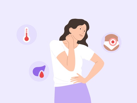 'Đèn đỏ' có thể gây đau đầu, ảnh hưởng tâm trí và còn gì nữa?- Ảnh 1. Ở một số người, kỳ kinh còn làm trầm trọng thêm các triệu chứng bệnh tật - Ảnh: Flo app