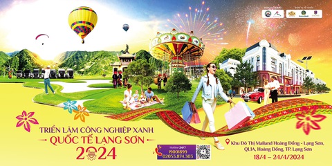 Gần 200 doanh nghiệp tham gia triển lãm Công nghiệp xanh Lạng Sơn- Ảnh 1. Triển lãm Công nghiệp xanh quốc tế Lạng Sơn 2024 đang diễn ra từ 18-4 đến 24-4 tại TP. Lạng Sơn