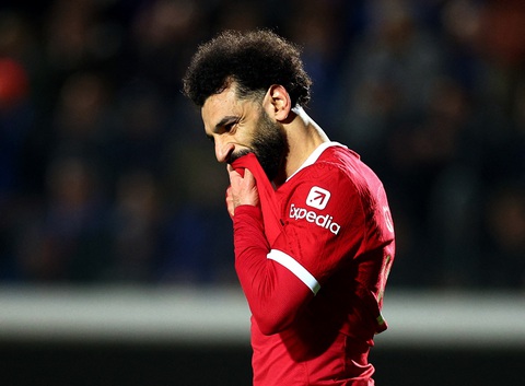 'Sạch bóng' các đội bóng Anh ở Champions League và Europa League- Ảnh 1. Nỗi thất vọng của Salah khi Liverpool bị loại - Ảnh: REUTERS