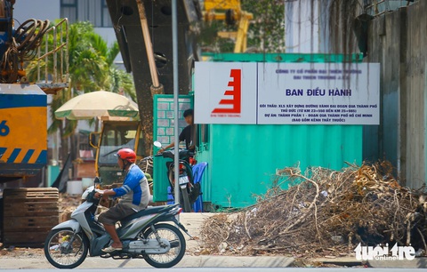 Hiện trạng các gói thầu có sự góp mặt của Tập đoàn Thuận An ở TP.HCM- Ảnh 1. Ban điều hành gói thầu xây dựng XL5 vành đai 3 TP.HCM (đoạn giáp TP Thủ Đức, Bình Dương và Đồng Nai). Gói thầu này gồm liên danh Tập đoàn Thuận An và một số công ty khác - Ảnh: CHÂU TUẤN
