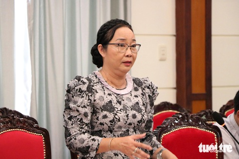 Bà Huỳnh Ngọc Vân quan tâm đến xây dựng nguồn quỹ và đào tạo nguồn nhân lực - Ảnh: CẨM NƯƠNG Bà Huỳnh Ngọc Vân quan tâm đến xây dựng nguồn quỹ và đào tạo nguồn nhân lực - Ảnh: CẨM NƯƠNG