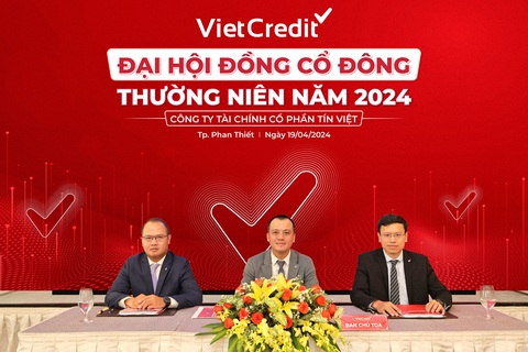 VietCredit mạnh dạn thử nghiệm những thay đổi lớn- Ảnh 1. VietCredit tổ chức Đại hội đồng Cổ đông thường niên 2024 - Ảnh: VietCredit