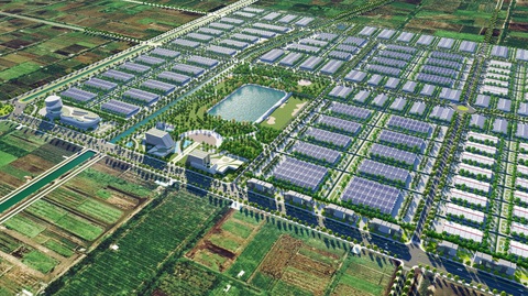 Vốn vào khu công nghiệp, bất động sản Long An tăng nhịp- Ảnh 2. Phối cảnh một khu công nghiệp - đô thị - dịch vụ tích hợp tại Long An - Ảnh: Prodezi