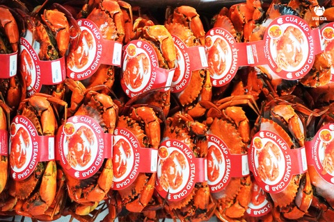 Cua gạch Cà Mau hấp sẵn bán ở Mỹ với giá 22 USD một con- Ảnh 1. Cua Cà Mau hấp ngọt thịt, để được lâu nên nhiều người tiêu dùng ở Mỹ ưa chuộng - Ảnh: ANH THƯ