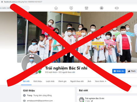 Nhiều trường cảnh báo: Khóa học trải nghiệm hàng không, bác sĩ nhí là lừa đảo- Ảnh 4. Một trong các trang fanpage giả mạo Trường đại học Y Dược TP.HCM