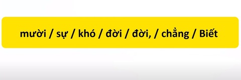 Thử tài tiếng Việt: Sắp xếp các từ sau thành câu có nghĩa (P52)- Ảnh 1. Thử tài tiếng Việt: Sắp xếp các từ sau thành câu có nghĩa (P52)- Ảnh 1.
