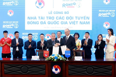 U23 Việt Nam và các đội tuyển có nhà tài trợ đồng hành giai đoạn 2024 - 2027 - Ảnh: MINH ĐỨC U23 Việt Nam và các đội tuyển có nhà tài trợ đồng hành giai đoạn 2024 - 2027 - Ảnh: MINH ĐỨC