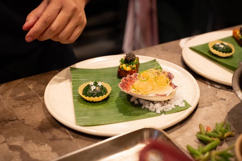 Nữ đầu bếp một sao Michelin Sam Trần: Không phải dạng vừa đâu!- Ảnh 6. Những món ăn được trình bày đẹp mắt, ngon miệng - Ảnh: Fanpage Gia