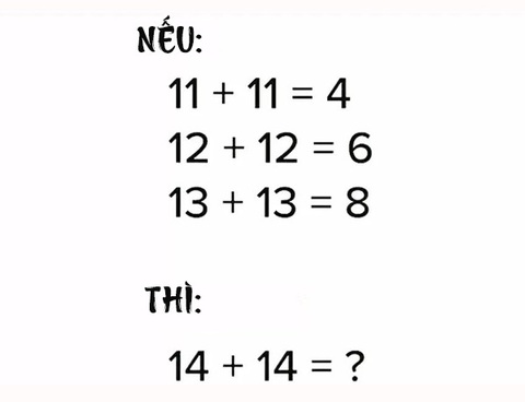 Câu đố IQ: Người thông minh có giải được bài toán này trong 5 giây?- Ảnh 1. X