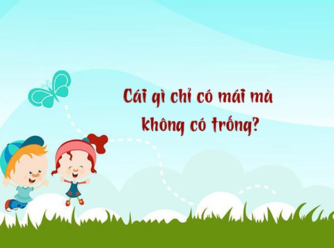 Câu đố hack não: Cái gì chỉ có mái mà không có trống?- Ảnh 1. Câu đố hack não: Cái gì chỉ có mái mà không có trống?- Ảnh 1.