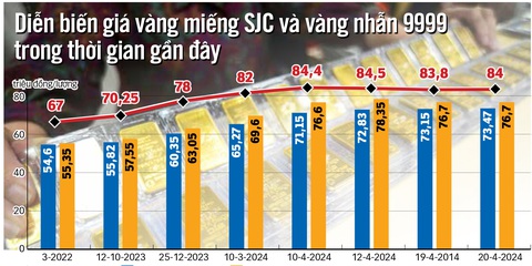 Đấu thầu vàng miếng SJC: Hồi hộp trước giờ G- Ảnh 5. Dữ liệu: Ánh Hồng - Đồ họa: N.KH. - Ảnh: QUANG ĐỊNH