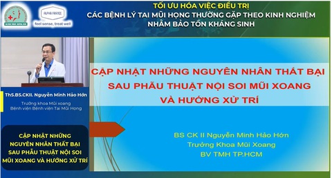 Nitric Oxide xịt mũi: Tối ưu hóa việc điều trị các bệnh lý tai mũi họng thường gặp- Ảnh 5. Bác sĩ cập nhật những thất bại sau phẫu thuật mũi xoang và hướng xử trí