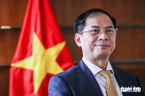 Bộ trưởng Bộ Ngoại giao: Việt Nam rút ra được nhiều bài học từ Hiệp định Geneve- Ảnh 2. Bộ trưởng Bộ Ngoại giao Bùi Thanh Sơn - Ảnh: DUY LINH