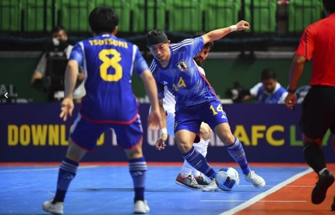 Đương kim vô địch Nhật Bản bị loại sốc ở giải futsal châu Á- Ảnh 1. Tuyển futsal Nhật bất ngờ bị loại sớm - Ảnh: AFC