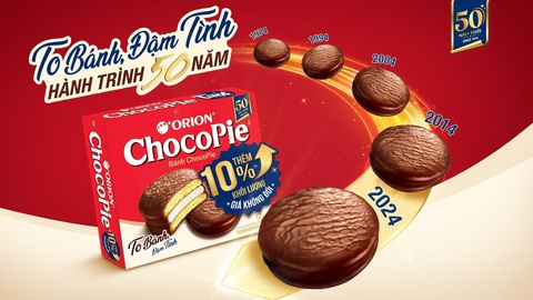 Chiếc bánh tròn phủ socola và câu chuyện ‘tình như Chocopie’ qua nửa thế kỷ- Ảnh 5. Chiếc bánh tròn phủ socola và câu chuyện ‘tình như Chocopie’ qua nửa thế kỷ- Ảnh 5.