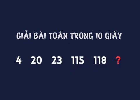 Câu đố IQ: Chỉ 1% người giải được bài toán này trong 10 giây- Ảnh 1. Câu đố IQ: Chỉ 1% người giải được bài toán này trong 10 giây- Ảnh 1.
