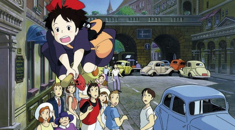Những bộ anime được chuyển thể từ sách của Studio Ghibli (phần 1)- Ảnh 5. Một cảnh trong phim Dịch vụ giao hàng của phù thủy Kiki
