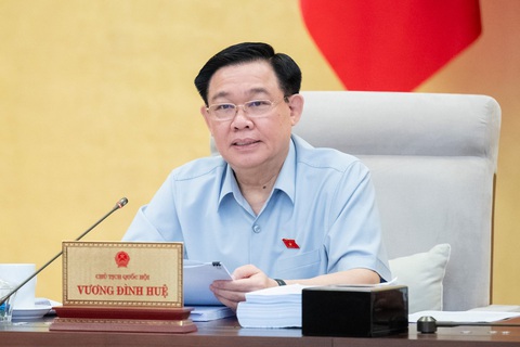 Chủ tịch Quốc hội Vương Đình Huệ: Không nên quy định cứng nhắc về chiều cao công trình- Ảnh 1. Chủ tịch Quốc hội Vương Đình Huệ - Ảnh: GIA HÂN