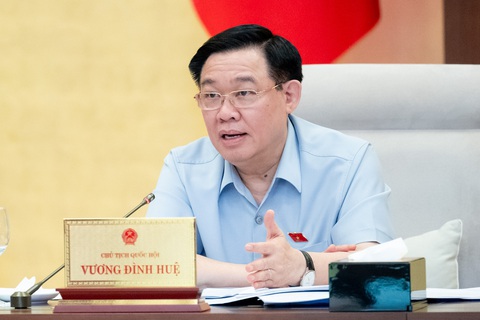 Chủ tịch Quốc hội Vương Đình Huệ góp ý dự Luật Địa chất và Khoáng sản- Ảnh 1. Chủ tịch Quốc hội Vương Đình Huệ - Ảnh: GIA HÂN