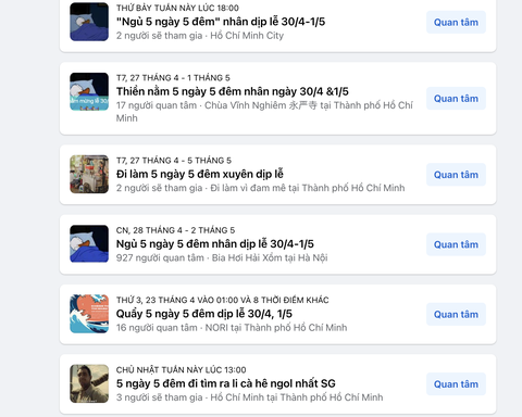 Bạn trẻ rủ nhau 'ngủ 5 ngày 5 đêm' dịp lễ 30-4, 1-5- Ảnh 2. Bạn trẻ rủ nhau 'ngủ 5 ngày 5 đêm' dịp lễ 30-4, 1-5- Ảnh 2.