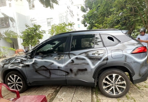 Nghe lời người phụ nữ ở Mỹ, 2 ông đi đập phá ô tô rồi vô tù- Ảnh 2. Nhật và Nam đã xịt sơn, đập phá ô tô - Ảnh: H.B.