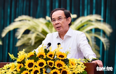 Bí thư Nguyễn Văn Nên: Quyết liệt thực hiện kiểm soát quyền lực, chống tham nhũng- Ảnh 1. Bí thư Nguyễn Văn Nên phát biểu tại hội nghị - Ảnh: TỰ TRUNG