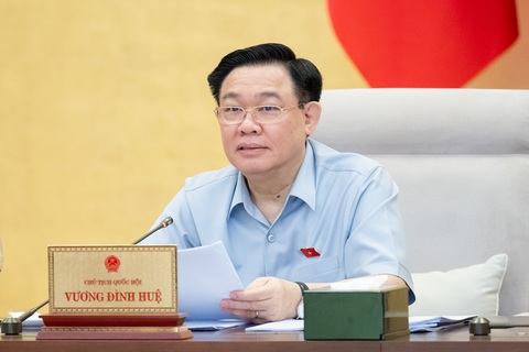 Còn tiêu cực trong lực lượng bảo đảm trật tự an toàn giao thông không?- Ảnh 1. Chủ tịch Quốc hội Vương Đình Huệ - Ảnh: GIA HÂN