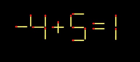 Thử tài IQ: Di chuyển một que diêm để 4+9=1 thành phép tính đúng- Ảnh 2.