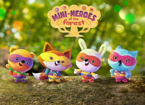 Loạt hoạt hình mới, vui nhộn chuẩn bị lên màn ảnh nhỏ- Ảnh 3. Mini-Heroes of the Forest sử dụng hoạt hình 3D đẹp mắt.