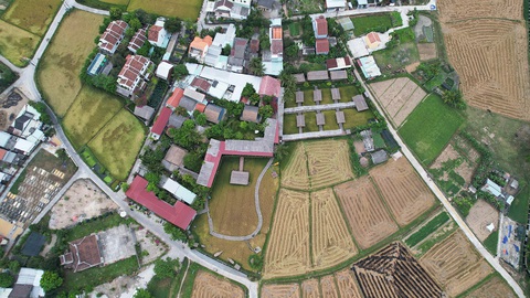 Có một mùa lúa chín vàng gây thương nhớ ở Hội An- Ảnh 5. Nhiều nhà hàng ở Hội An lấy ruộng lúa làm hướng nhìn - Ảnh: PHẠM VĂN SƠN