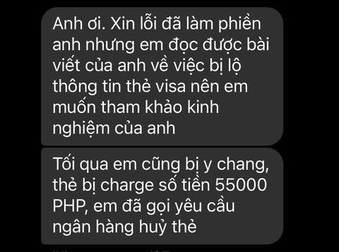 Giật mình vì đang ngủ thì có giao dịch ngoại tệ từ thẻ tín dụng- Ảnh 3. Nhiều người cũng bị tình trạng trên khi sử dụng dịch vụ thẻ tín dụng từ một ngân hàng thương mại cổ phần - Ảnh từ bài đăng