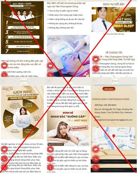 Xử lý ‘Viện phục hồi giãn tĩnh mạch Top 1 châu Âu” hoạt động trái phép ở quận 7- Ảnh 1. Nội dung quảng cáo về Phòng khám Cheongdam - Dong và Viện Cheongdam Dong giúp