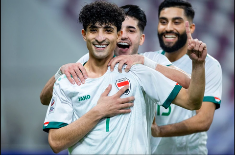 U23 Iraq mạnh, yếu ở đâu?- Ảnh 3. Ali Jassim (7) là một trong những cầu thủ đáng chú ý nhất bên phía U23 Iraq - Ảnh: AFC
