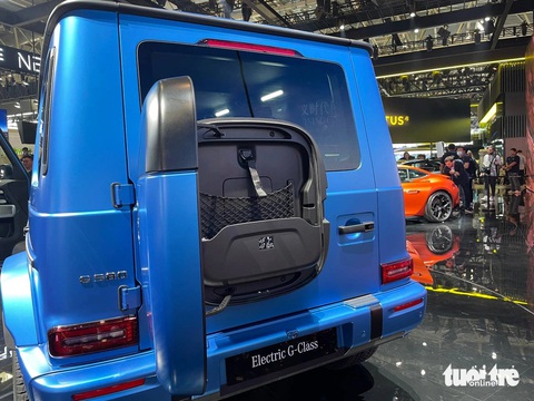 Chi tiết Mercedes-Benz G-Class thuần điện: Đi 476km/lần sạc, xoay 360 độ tại chỗ, off-road cực chất- Ảnh 3. Chi tiết Mercedes-Benz G-Class thuần điện: Đi 476km/lần sạc, xoay 360 độ tại chỗ, off-road cực chất- Ảnh 3.